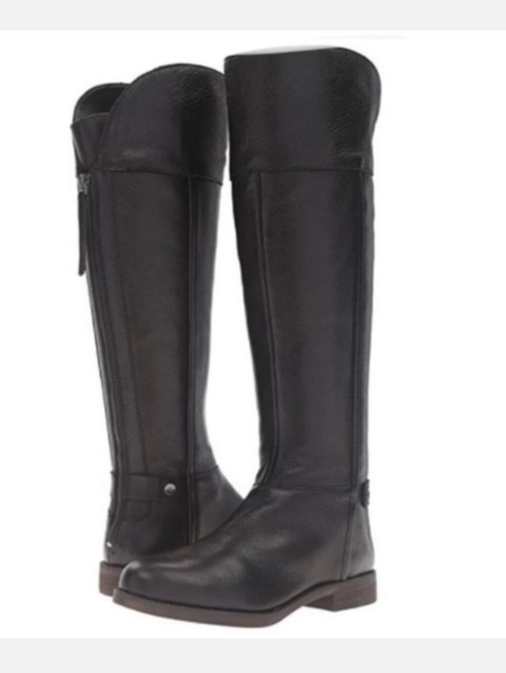Franco Sarto Christine Black Tall Riding Boots, Size 8M